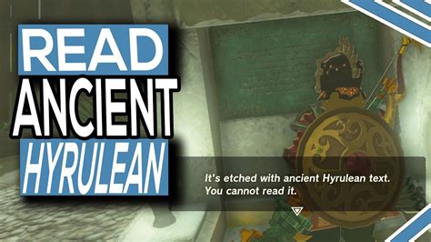 Zelda Tears of the Kingdom Ancient Hyrulean Text locations VG247