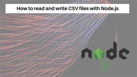 how to read and write csv file in javascript