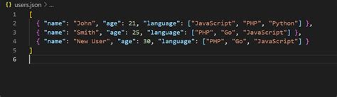 how to read and write json file in node js