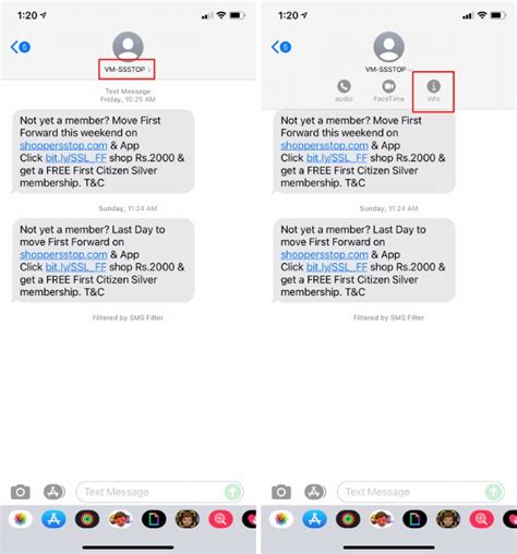 how to read block text messages on iphone