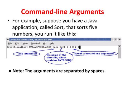 how to read command line arguments in java