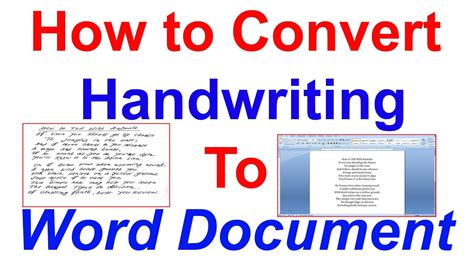 how to read handwritten text from image