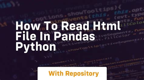 how to read html file in python