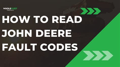 how to read john deere error code