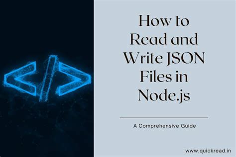 how to read json data in node js