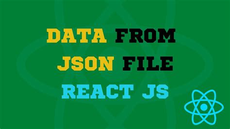 how to read local json file in react js