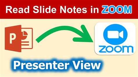 how to read notes while presenting powerpoint on zoom