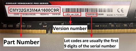 how to read ram memory label
