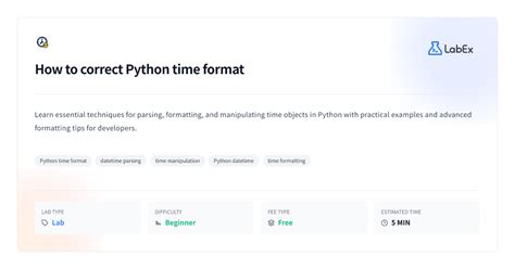 How To Read Time Data In Python
