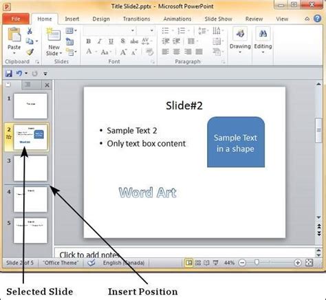 how to rearrange slides in powerpoint 2010