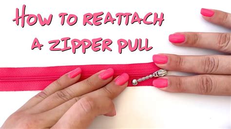 How To Reattach An Invisible Zipper Pull