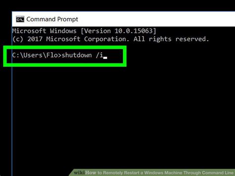 how to reboot windows vm from command line