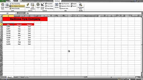 how to record a simple macro in excel