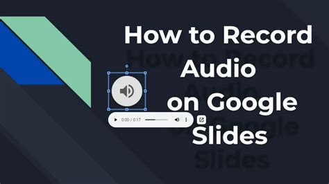 how to record an audio file on google slides