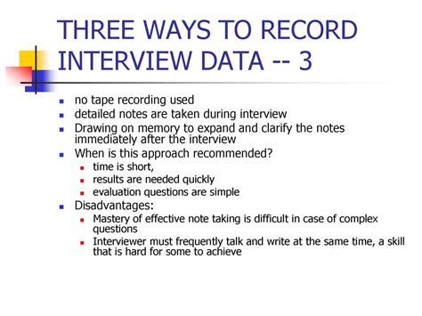 How To Record Interviews In Qualitative Research