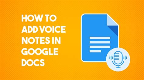 how to record notes on google docs
