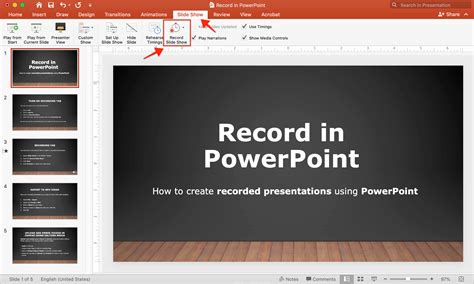 how to record presentation on powerpoint on mac