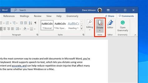 how to record text to speech in microsoft word