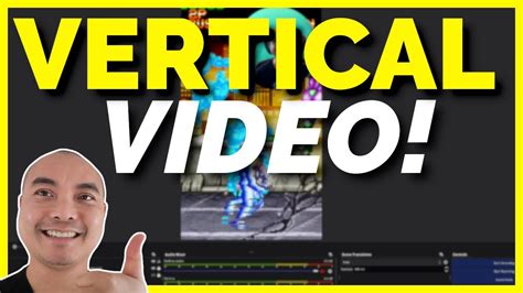 how to record vertical video on OBS