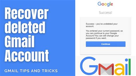 how to recover a deleted gmail account without password