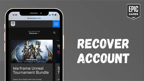 how to recover a epic games account
