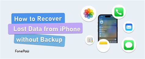 how to recover data from lost iphone without backup