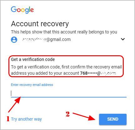 how to recover email verification code