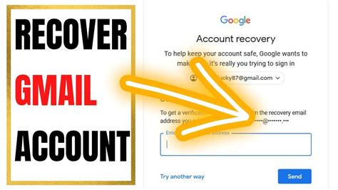 how to recover gmail password with security code
