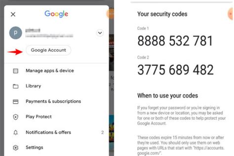 how to recover my gmail account with security code