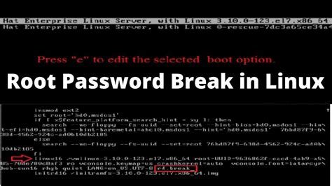 how to recover root password in linux redhat 8