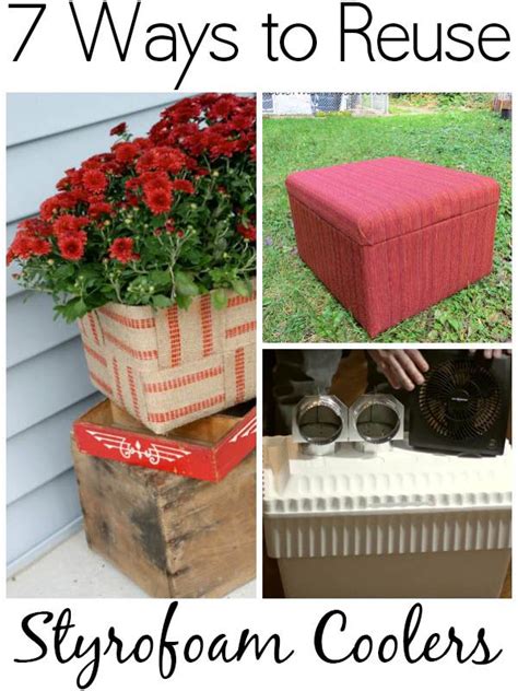 how to recycle styrofoam cooler