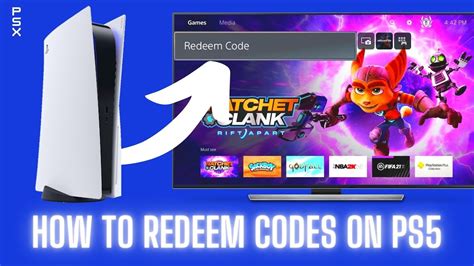 how to redeem code for game on ps5