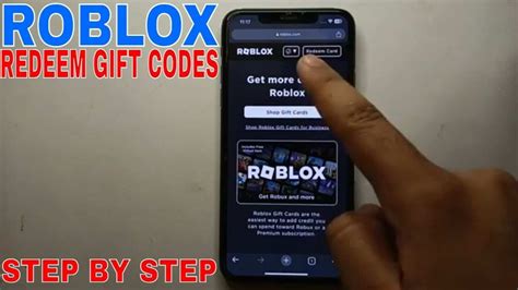 how to redeem code on roblox app