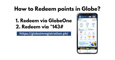 how to redeem points in globe through text