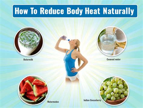 how to reduce body heat instantly
