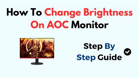 How To Reduce Brightness In Aoc E970Sw Monitor