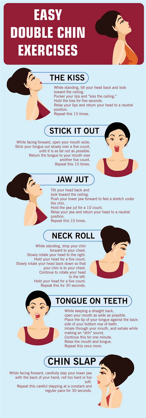 how to reduce double chin exercise