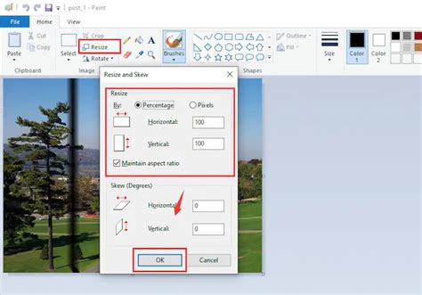 how to reduce image file size in paint windows 11