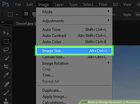 how to reduce image resolution in photoshop