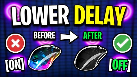 how to reduce mouse delay