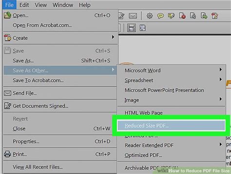 how to reduce pdf file size in outlook