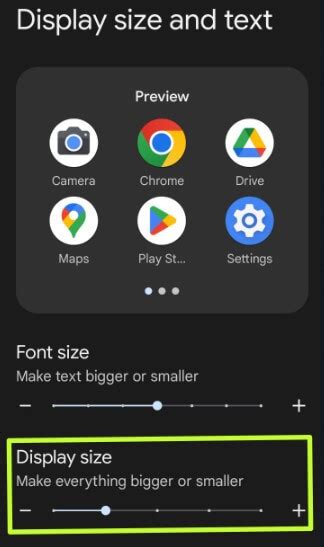 how to reduce screen size android