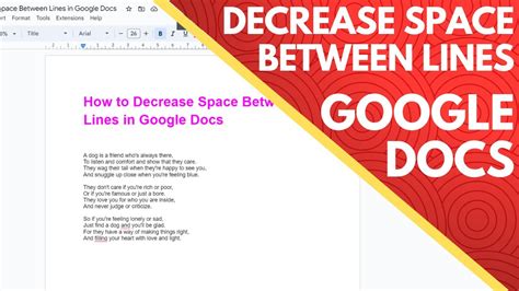 how to reduce space between lines in google docs