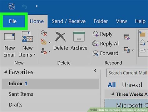 how to reduce text size in outlook