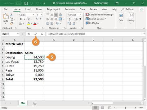 how to reference a cell in another excel worksheet