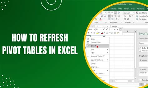 How To Refresh Pivot Table Fields