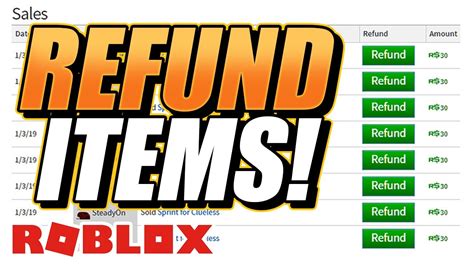 How To Refund A Item In Roblox