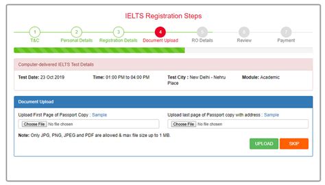 how to register for ielts in india