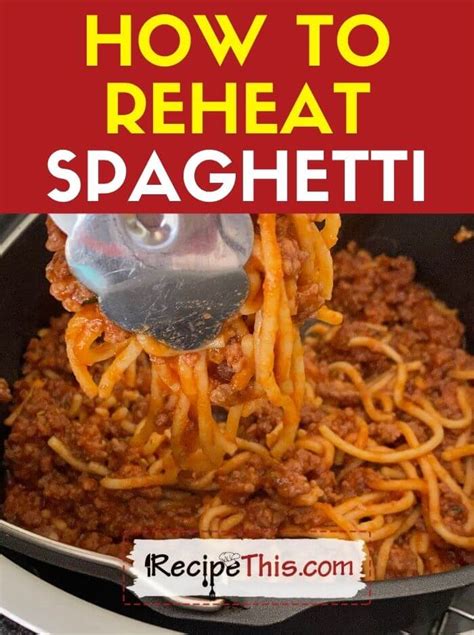 how to reheat frozen spaghetti bolognese