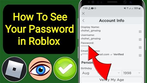 how to remember my password in roblox